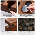 Espresso Knock Box, Espresso Tamping Station, Espresso Coffee Organizer Box Fit for Storage 58MM Espresso Tamper,Coffee Station Organizer for Countertop