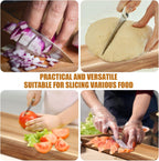 Patelai 12 Packs Wooden Cutting Board Set with Handles Large Kitchen Serving Plain Chopping Board Bulk Gifts for Mom for Vegetables Meat Pizza Cheese Fruit Bread(Acacia Wood,21.5 x 8.75 Inch)