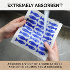 Nordhus Design Swedish Dishcloths,5 Fish Cloths, Made in Sweden - Reusable, Washable Cellulose Cotton Kitchen Cloths - Replace Paper Towels, Wipes, Sponges, Dish Rags