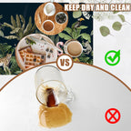 Jungle Animals Coffee Mat Tropical Dish Drying Mat for Kitchen Counter Absorbent Hide Stain Rubber Backed Coffee Bar Accessories Fit Under Espresso Machine Cafe Decor, 11.8 x 19.7 Inch