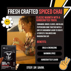 Revival Tea Company Fresh Crafted Spiced Chai Tea - Black Tea Blend with Fresh Spiced Chai Flavor - 24 Tea Bags