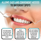 Dental Kit Tools, 10 Pack Stainless Steel Plaque Remover, Dental Tools to Remove Plaque and Tartar, Oral Care Kit with Plaque Cleaner, Tartar Pick, Tooth & Tongue Scraper for Dentist, Personal, Family