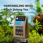 HANFANGLING White Peach Oolong Tea, Refreshing, Caffeine Alternative, Fresh Sweetness of White Peach and Aromatic Taste of Oolong Tea Loose Leaf