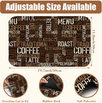 Vintage Coffee Cup Coffee Mat Absorbent Dish Drying Mat for Kitchen Counter Hide Stain Rubber Backed Drying Rack Pad Fit Under Espresso Machine Cafe Table Decoration, 11.8 x 19.7 Inch