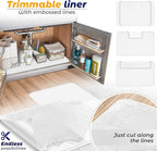 Original Under Sink Mat - Adjustable Silicone, Waterproof Vanity Mat - 28" x 19" or Smaller