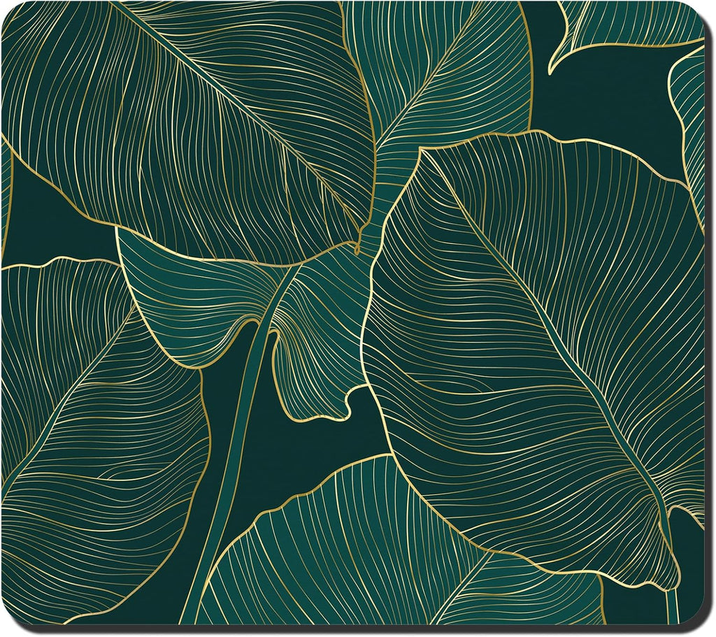 Rnivvi Dish Drying Mat for Kitchen Counter, 16 x 18" Boho Theme Absorbent Heat Resistant Drying Pad with Non-slip Rubber, Coffee Bar Mats for Dish Rack Kitchen Decor Accessories, Tropical Palm