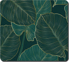 Rnivvi Dish Drying Mat for Kitchen Counter, 16 x 18" Boho Theme Absorbent Heat Resistant Drying Pad with Non-slip Rubber, Coffee Bar Mats for Dish Rack Kitchen Decor Accessories, Tropical Palm