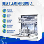 Dishwasher Cleaner and Deodorizer Tablets 26-Pack, Deep Cleaning Descaler for Dishwasher Machine, Heavy Duty, Septic Safe, Removes Grease & Build-ups, 1 Year of Cleaning Supplies (Unscented)