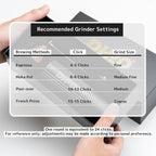 DHPO Sky-Two Manual Coffee Grinder With 7 Axis Stainless Steel Conical Burr Mill, Portable Hand Coffee Grinder With Foldable Handle For Espresso, Drip, French Press, Camping, Travel, Home, Black