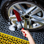 Soft Brsuh Wheel Brushes Set (3 Pack) - 3 Szie Synthetic Soft brsuhie Brush, 1x Car Detail Brush, Wheel Soft brsuhies Cleaning Brush for Car Rim Wheel Washing…