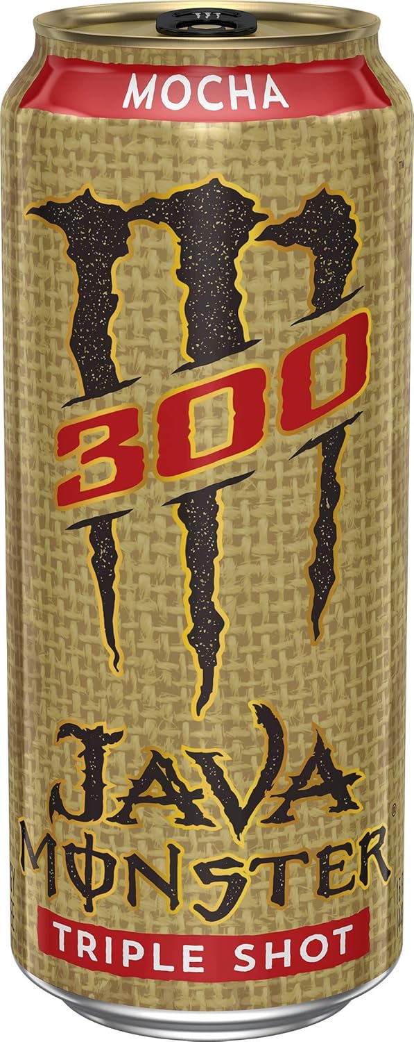 Monster Energy Java 300 Triple Shot Robust Coffee + Cream,15 Fl Oz (Pack of 12)
