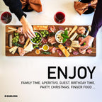 Extra Large Charcuterie Board 36 Inch Babilonia Premium Extralarge Serving Tray Acacia - Long Wood Charcuterie Board, Large Wooden Tray