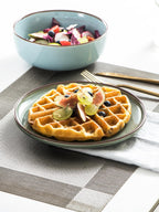 UNICASA Ceramic Dessert Plates - Salad Plates Set of 4, 8.25 Inch Round Serving Dishes Set for Pasta - Stoneware Dinnerware Set for Kitchen, Dishwasher&Microwave Safe - Assorted Colors