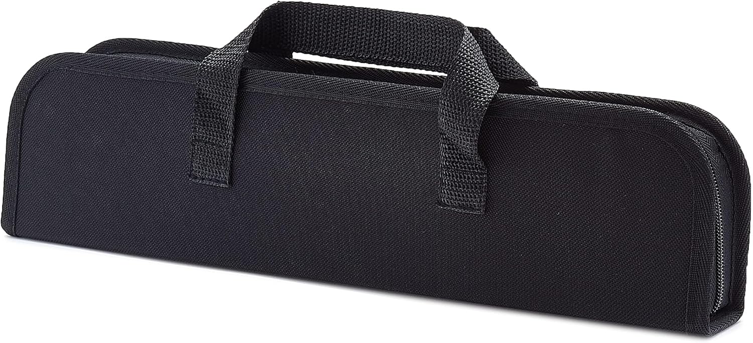 Amazon Basics 4-Piece Stainless Steel Barbeque Grilling Tool Set with Carry Bag