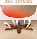 Yuoyar Trivets, Wooden Tree-Shaped Sapeli Wood Drink Trivets Set for Coffee Table, Kitchen Table Decor