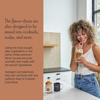 Explorer Vanilla Coffee Syrup Flavor, All Natural Gluten Free Flavoring for Drinks, Lattes, Cocktails & Shakes, 12.7 fl oz