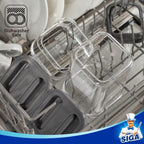 MR.SIGA 4 Pack Airtight Food Storage Container Set, BPA Free Kitchen Pantry Organization Canisters with One-handed Leak Proof Lids, 1L / 33.8oz, Medium, Gray