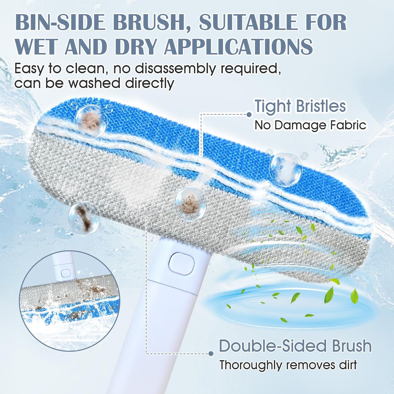 Pet Hair Remover 4 in 1, Pet Hair Remover Brush for Furniture, with Carpet Rake and Lint Rollers Use for Couch, Carpet, Furniture, Bedding, Car Interior Cleaning