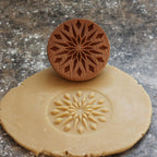 Wood Cookie Stamp, 2.5 Inch (Diamond Mandala CS-042)