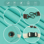 Kitchen Apron, Work Apron, Canvas, Multiple Pockets, Gardening, Painting, BBQ, Artist, Carpenter, Sizes M to XXL, Ice Blue