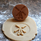 Wood Cookie Stamp, 2.5 Inch (Windmill CS-120)