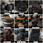 Oil Based Food Coloring for Chocolate - 50ml Black Upgraded Edible Oil Based Food Dye for Cake Decorating, Baking, Candy Melts, Cookie, Icing Frosting, Fondant, Meringues - 1.69 Fl.Oz Bottles