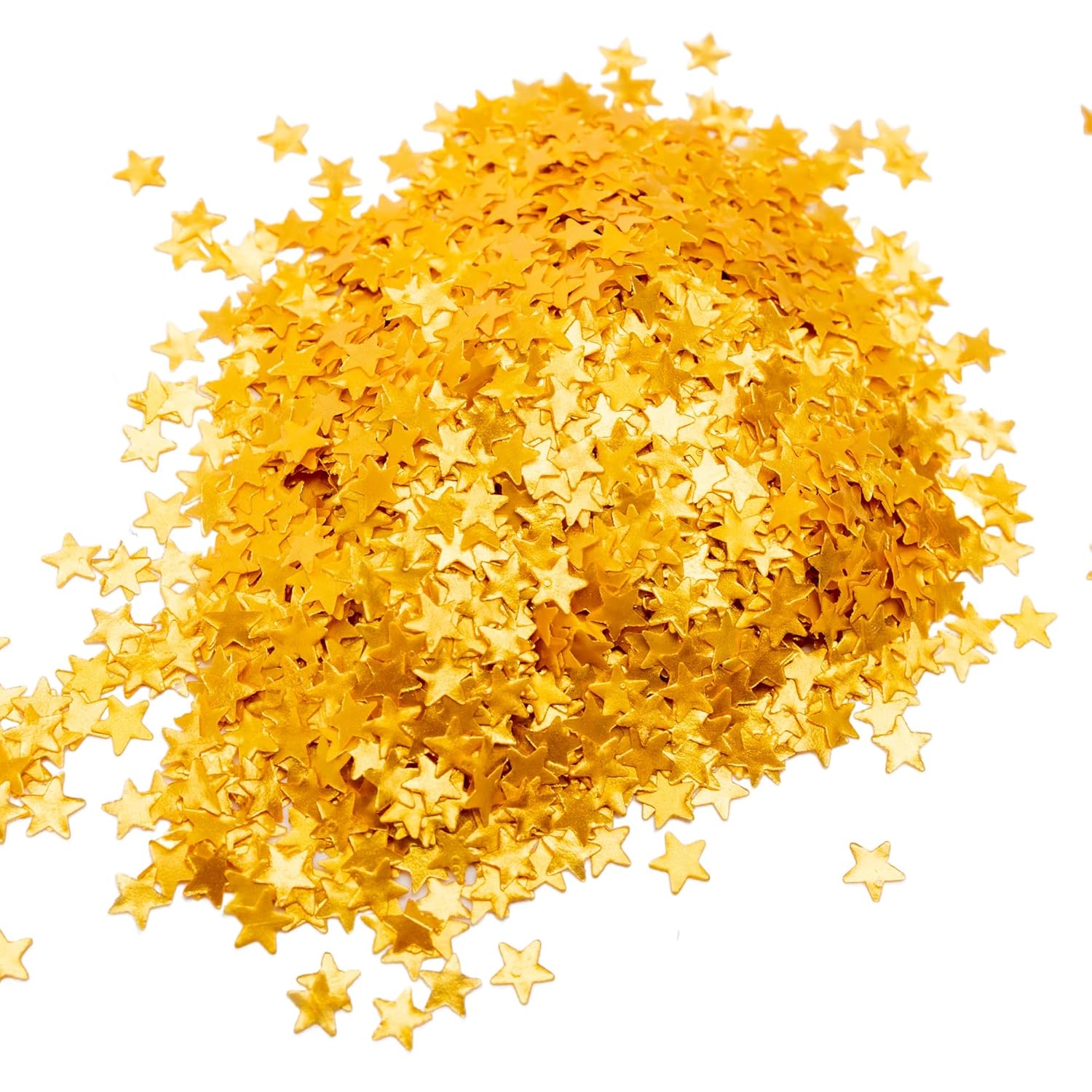 goldz: Edible Sprinkiles Metaliic Gold Glitter Stars 5 grams: Perfect for decorating cakes, cupcakes, flakes, and cookies