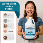 Steam & Go Demineralized Water - Multisurface Cleaner, PVC-Free Ready-to-Use for Mops & Floor Steamers - Ideal for Kitchen, Bathroom, & Home Surfaces - Clean Ocean Scent - 128 fl oz (1 gal)
