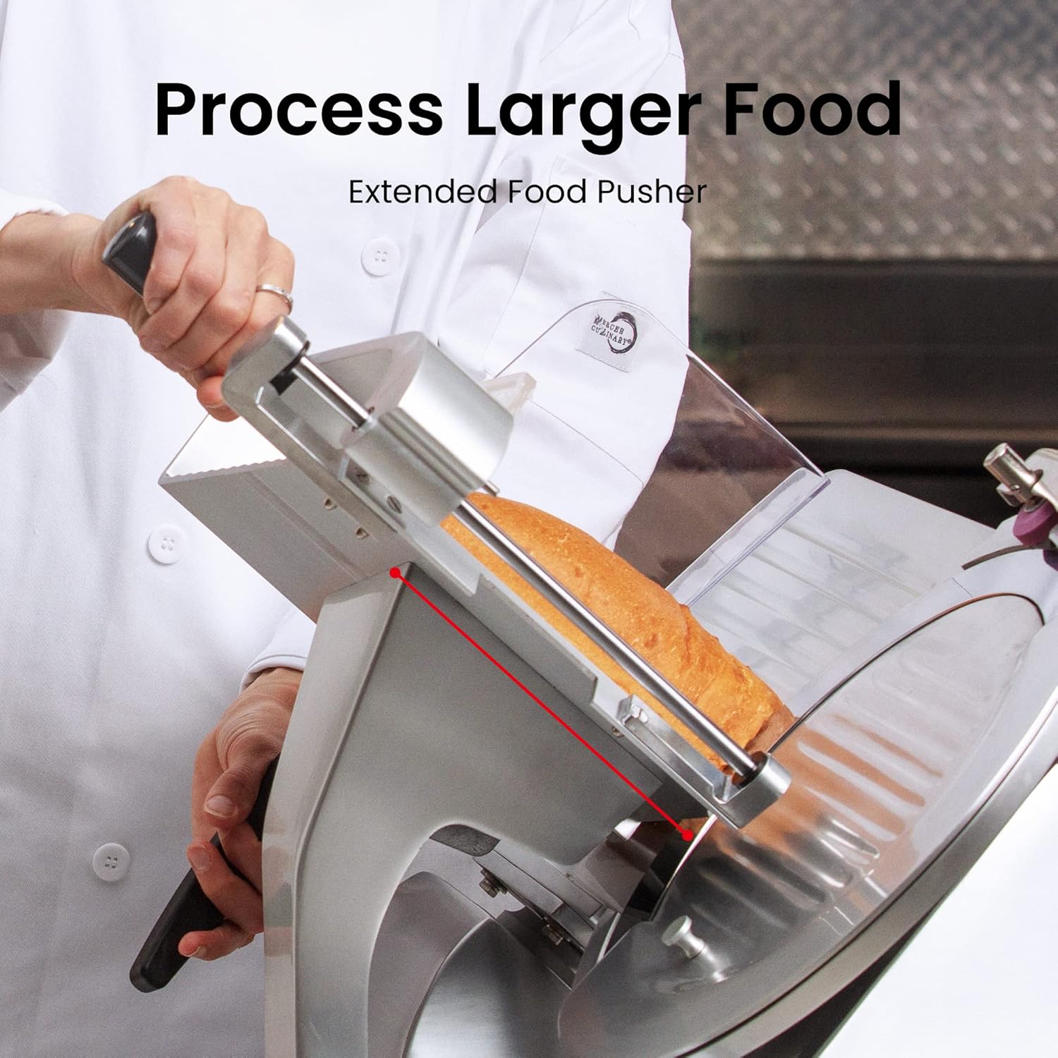 Toogood 8.7" Commercial Slicer, 1/4 HP Electric Meat Slicer, Italian Carbon Steel Blade, Quiet Performance, Semi-frozen Meat/Cheese/Food Slicer, 0.5mm to 15mm Thickness