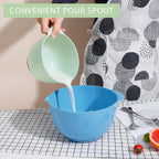 BoxedHome Classic Mixing Bowl Set, BPA Free Plastic, Microwave and Dishwasher Safe, 4.5 quarts (Sapphire)