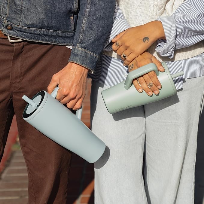 BrüMate Era 40 oz Tumbler with Handle and Straw | 100% Leakproof Insulated Water Bottle Tumbler with Lid and Flexible SoftSip Straw | Made of Stainless Steel | Cup Holder Friendly | 40oz (Matte Black)