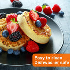 HARFINGTON Round Cake Ring 6.3 x 1 Inch Seamless Stainless Steel Pastry Mousse Dessert Ring Mirror Coating for Baking Cooking English Muffins Crumpet Making Tool