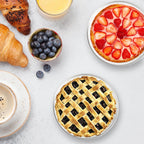 EUSOAR Cake Pans with Lids, 50pcs 10oz/275ml Aluminum Disposable Ramekins Oven Safe Muffins Liner, Foil Baking Cups Cheesecakes Creme Brulee Container Pie Holders for Bakery Wedding Birthday Party