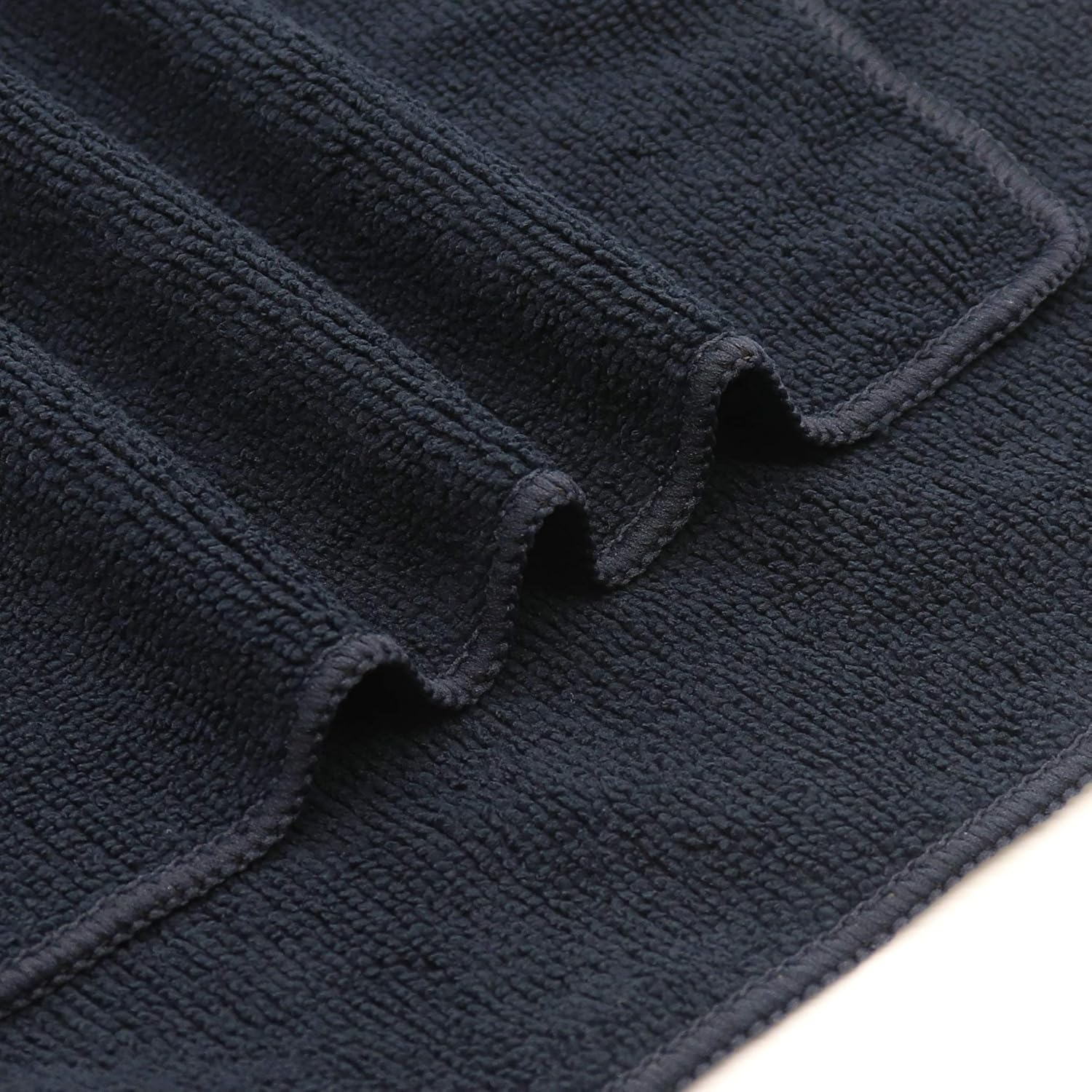 Microfiber Dish Cloths Fast Drying Kitchen Cleaning Cloth Dish Rags Dust Cloths Ultra Absorbent Lint Free Washcloths 12inch x 12inch 10 Pack (Black)