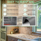 Doodle Coffee Cup Dish Drying Mat,12"X19" Absorbent Fast Dish Drying Mat for Kitchen Counter Pot and Pan, Kitchen Accessories