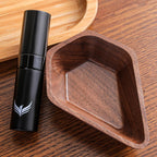 Walnut Coffee Bean Dosing Cup and RDT Coffee Spritzer Gift Set Coffee Bar Accessories Wooden Dosing Vessel Single Dose Coffee Measuring Tray Kit