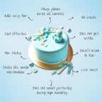 Confect Baby Blue Fondant for Cake Decorating Fondant, Smooth & Ready-to-Use Icing for Christmas Cakes, Cupcakes & Holiday Desserts | Vegan, Gluten-Free, Nut-Free, Palm Oil-Free – 8.8 Oz