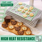 QELEG 4Pcs Cookie Molds Chocolate Chablon Cookies Stencil Mold Set for Cake Decoration QLG116/120HBGJ2393/2396