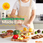 Riveira Acacia Wood Cutting Board – Gourmet Acacia Grandeur: 36 x 24 Wooden Cutting Board – Natural Wooden Cutting Boards For Kitchen Decorative – Innovative Juice Grooves Acacia Wooden Chopping Board