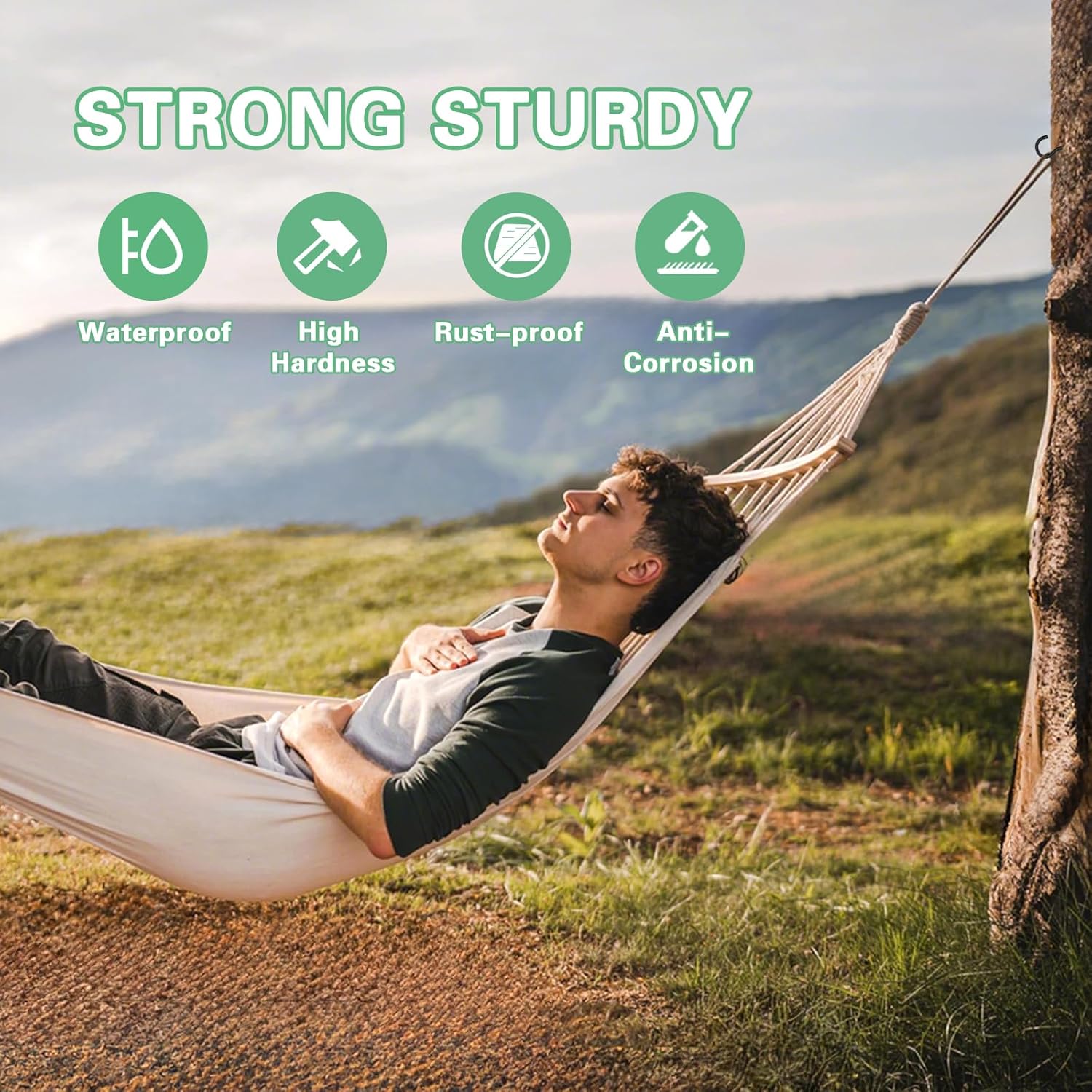 125 Pcs Screw Hooks in 5 Sizes – Cup Hooks for Hanging Plants, Mugs, Lights, and Ceiling Storage (Black)