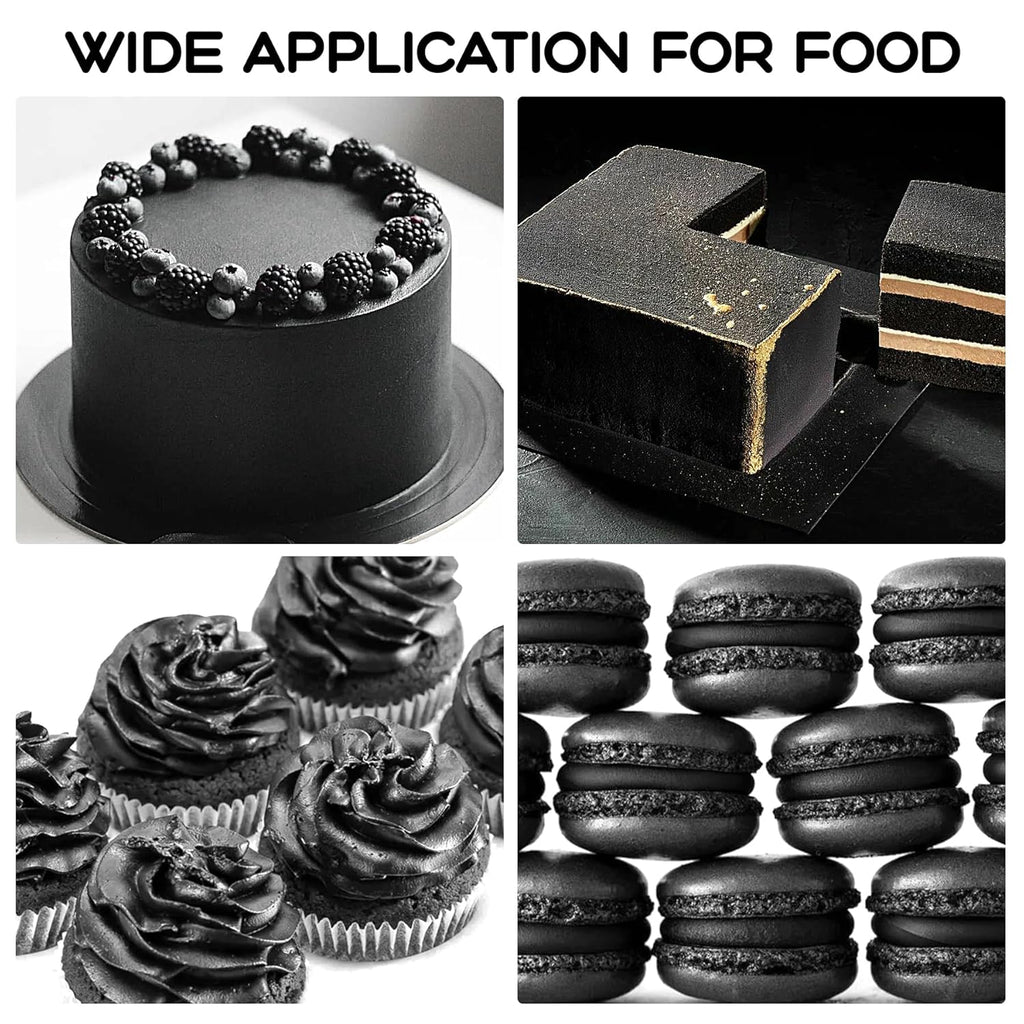 Black Food Coloring Gel 4.5 oz Professional Grade Super Black Food Dye Concentrated Gel Food Coloring for Icing Baking Cake Decorating Fondant Cookie
