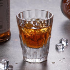 KAMMAK Crystal Whiskey Glasses Set of 2, Handcrafted 6.09oz Old Fashioned Glasses Stemless, Luxury Cocktail Glasses, Hand Blown Scotch Cup for Women, Men Gift for Rocks, Bourbon, Bar Barware