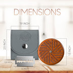 RICCLE UFO Wooden Bread Lame Slashing Tool, Dough Scoring Knife with 15 Razor Blades and Storage Cover (Rose Wood)