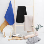 Homaxy 100% Cotton Waffle Weave Kitchen Dish Towels, Ultra Soft Absorbent Quick Drying Cleaning Towel, 13 x 28 Inches, 12-Pack, Blueberry