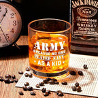 Futtumy Army Gifts for Men, Army Because No One Played Navy As A Kid Whiskey Glass, Military Gifts for Men, Army Veteran Gifts for Men, Navy Gifts for Men, 10 Oz Whiskey Gifts
