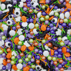 Halloween Sprinkles Ghost & Pumpkin & Eyes Cake Decorations Topper Edible Themed Sprinkles For Cookie Decorating, Chocolate Desserts, Cupcakes, Ice Cream 4.58OZ