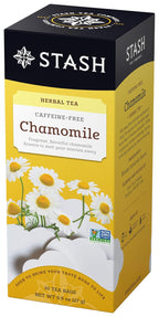 Stash Tea Chamomile Herbal Tea - Naturally Caffeine Free, Non-GMO Project Verified Premium Tea with No Artificial Ingredients, 30 Count (Pack of 6) - 180 Bags Total