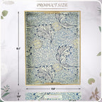 Rectangle Plastic Serving Tray with Handles, Elegant Decorative Tray for Coffee Table, Ottoman, Living Room, Kitchen, and Outdoor Use. 12"*16"*1.6" F