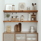 Vivelove Farmhouse Single Floating Shelves for Wall 48 in x 10.3in x 1.8in, Large Wall Long Shelves Heavy Duty 80 lbs for Bedroom, Living Room, Kitchen, Office, Rustic Shelf Book Home Decor, Brown