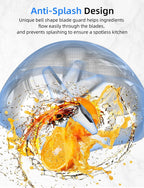 Immersion Blender, Heavy Duty Copper Motor, Stainless Steel Smart Stick with Egg Beaters, Potato Masher, Chopper/Food Processor